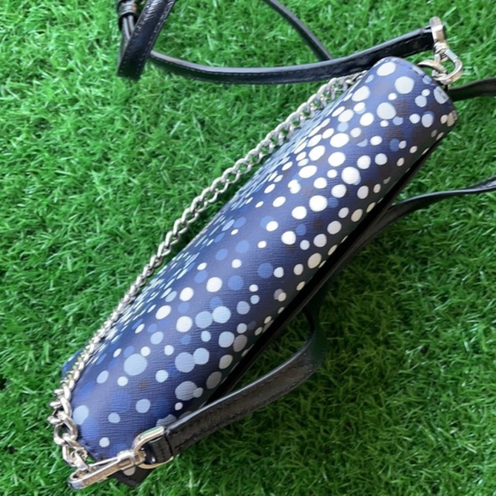 Kate Spade Cameron Convertible Crossbody Black with Multi-Colored Dots - Picture 7 of 16